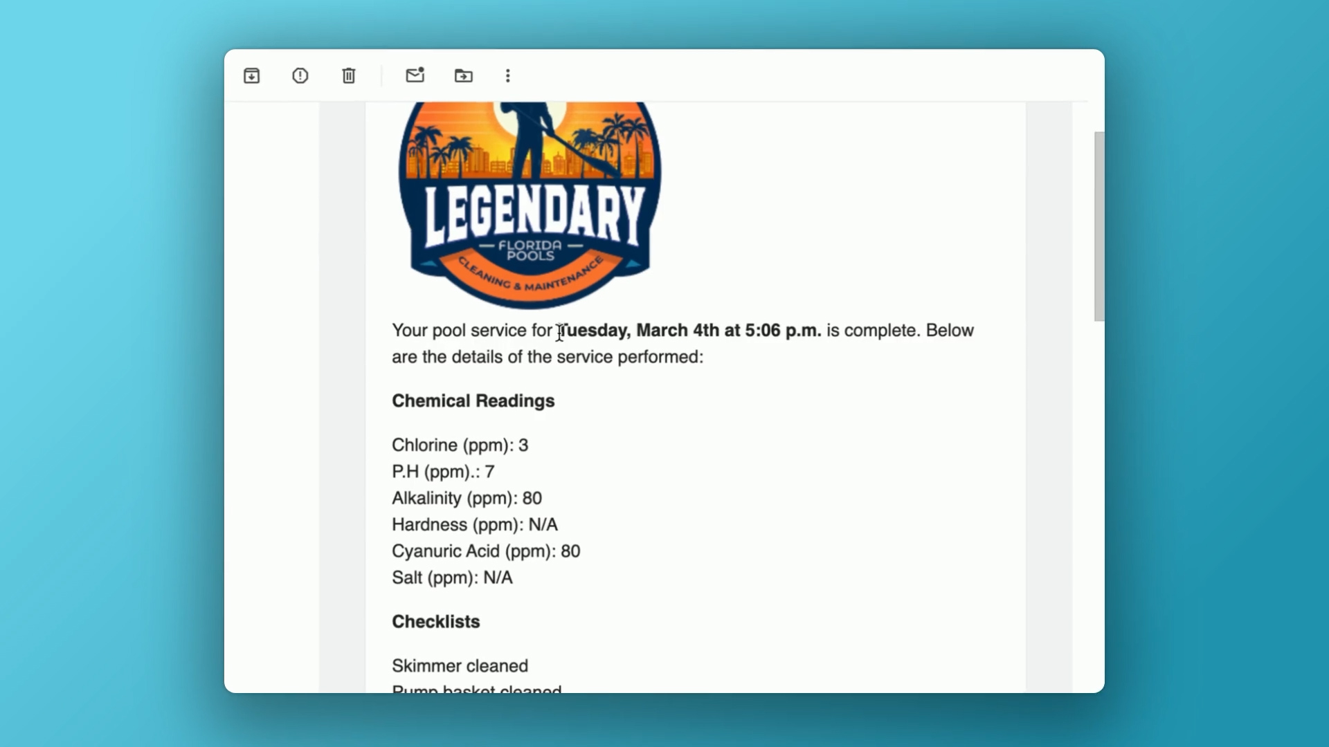 Service Emails Demo