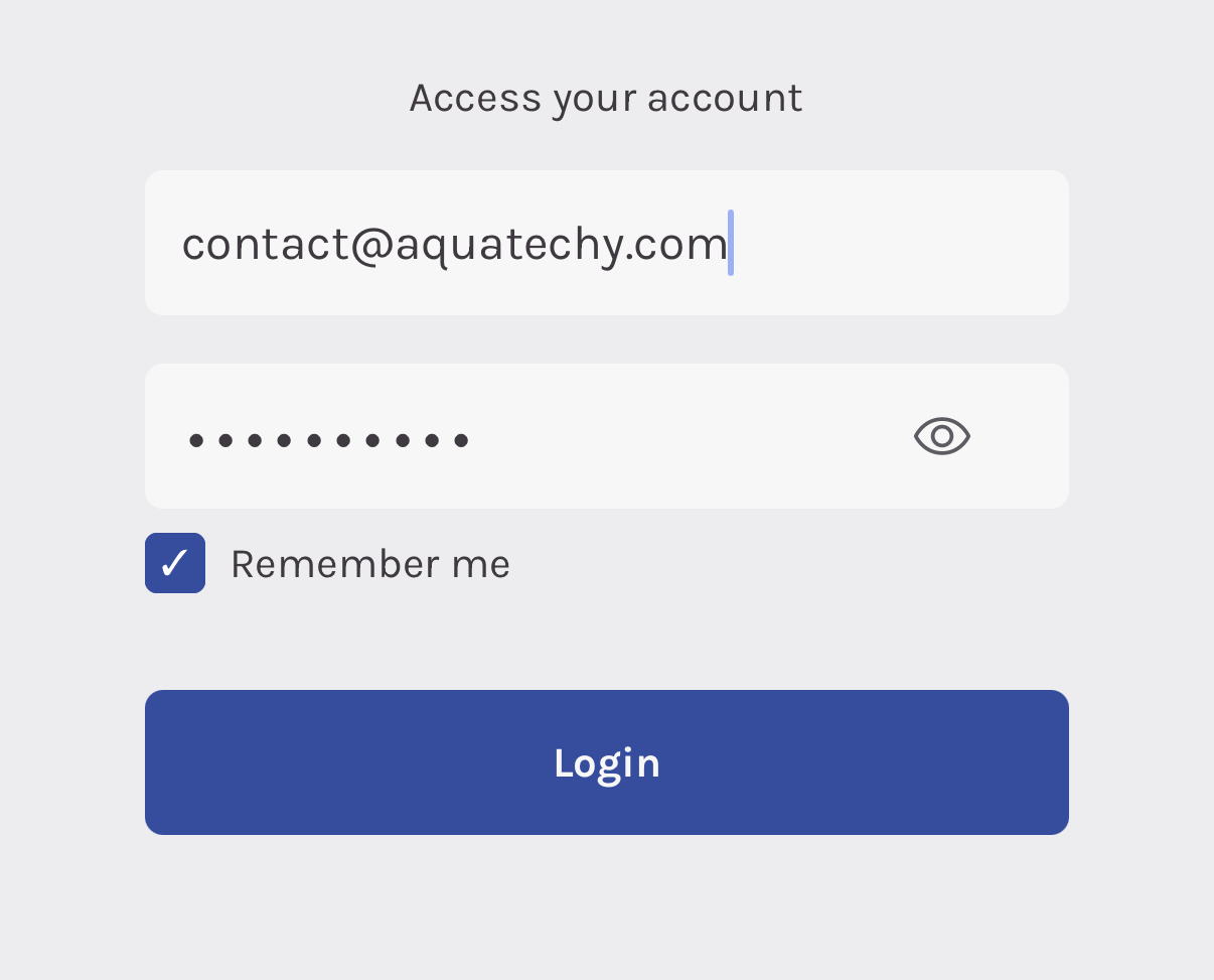 Sign in — email and password