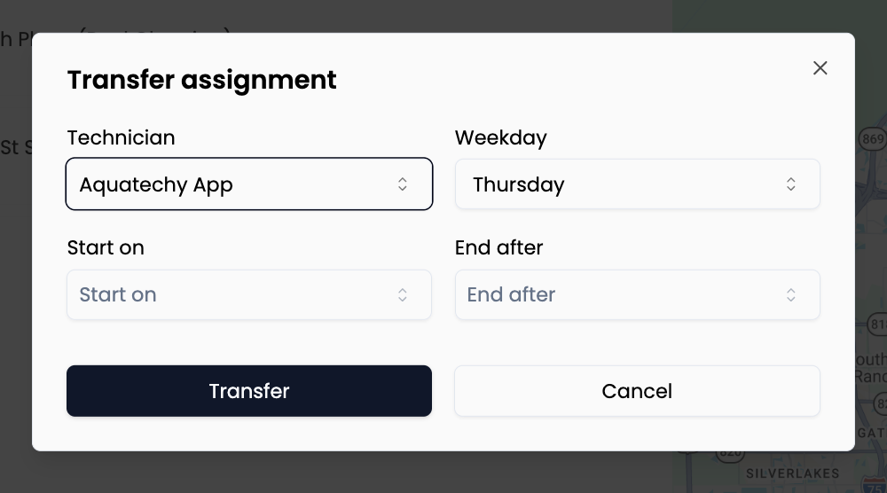 Assignments — move one recurring assignment